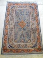 TAPIS du Pakistan d'origine Penjab, chaine coton et velours laine,...