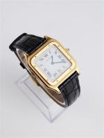 CARTIER - SANTOS DUMONT Ultra-Thin- MONTRE unisexe en or jaune...