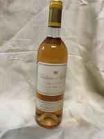 BLANC - 1 B. Supérieur Sauternes, CHÂTEAU D'YQUEM SUR SALUCES....