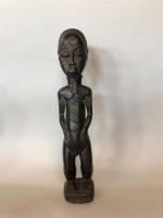 COTE D'IVOIRE - Belle STATUETTE masculine Baoulé. Epoque milieu du...