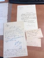 ENSEMBLE de documents révolutionnaires autographes, cartes de visite Casimir Périer,...