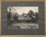 Emile DORREE (1883-1959). " Manoir de Dur Ecu ". Photogravure...