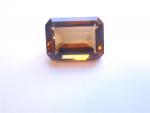 CITRINE rectangulaire à pans coupés de  41.4 CT sur...