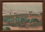 Louis BOUQUET (1885-1952). " Les oliviers, Gabès, Tunisie ". Huile...