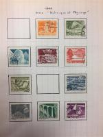 Timbres Suisse rangés dans 21 livres de la Poste Suisse...