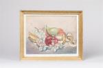 Nicolas POLIAKOFF (1899-1976). "Nature-morte aux fruits". Huile sur toile signée...