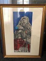 Eva FISCHER (1920-2015), "la bénédiction", lithographie Signée en bas à...