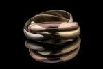 CARTIER - " Trinity" BAGUE trois anneaux et trois ors...