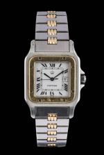 CARTIER - SANTOS DUMONT - BRACELET MONTRE d'homme en or...