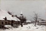 Eugène GALIEN-LALOUE dit Jacques LIEVIN (1854-1941), " Cour de ferme...