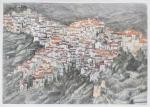 Roger BRAVARD (1923-2015), "Village perché Corse", 1982, gouache sur papier...