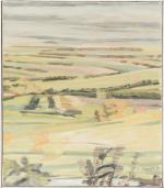 Roger BRAVARD (1923-2015), "Plaine de la Meuse", 1980, huile sur...