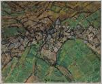 Roger BRAVARD (1923-2015). "Lescun, village des Pyrénées" - 1955. Huile...