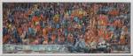 Roger BRAVARD (1923-2015). "La foule en liesse" - 1997. Huile...