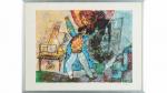 Théo TOBIASSE (1927-2012). " La vie d'Artiste ". Lithographie en...