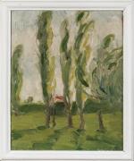 Jacques Laplace (1890-1955). " Les arbres " 1913. Huile sur...