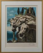 Salvador DALI (1904-1989), " Le Tristan fou ". Lithographie, signée...