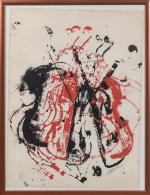 Arman (1928-2005), " Violons ". Lithographie, signée en bas à...