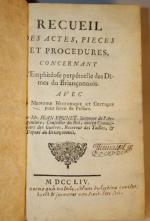 (BRIANCONNAIS) Recueil des actes, pièces et procédures concernant l'Emphytéose perpétuelle...