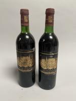 * 2B rouge Bordeaux Château Palmer appellation Margaux contrôlée, 1981....