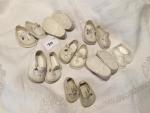 Lot de 6 paires de chaussures blanches en  ...