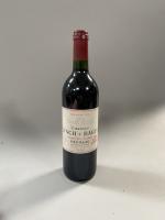 1B rouge, Pauillac, Château Lynch Bages 2003. Etiquette tachée et...