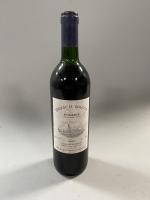 1B rouge, Pomerol, Château LA Violette, 1989. Etiquette tachée, niveau...