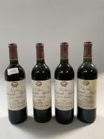 4B rouge, Haut Médoc, Sociando-Mallet 1996. Etiquettes tachées et déchirées,...