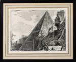 Giovanni Battista PIRANESI (1720-1778)
Piramide di C. Cestio (Pyramide de Caïus...