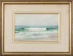 Ernest LESSIEUX (1848-1925).
La vague.
Aquarelle sur papier.
Signée en bas à droite.
A...