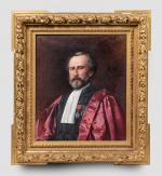 Auguste RAYNAUD 
(Lyon 1854  Paris 1937)
Portrait de magistrat.
Sur sa...