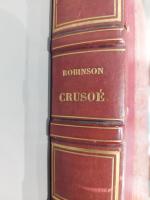 Livre Robinson Crusoé avec gravure, 1811. 
Dim. : 24 x...