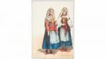 Claude Antoine Ponthus-Cinier (1812-1885) " Deux femmes en