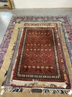 Chirvan, Azerbaidjian. TAPIS, chaîne et trame coton, velours laine. Epoque...