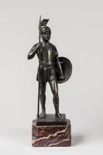 A. SCHMIDT (XIXème - XXème siècle). Centurion romain. SCULPTURE en...