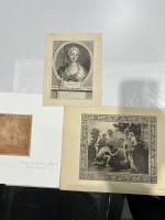 GRAVURES - lot comprenant 
Ecole du XVIIIe siècle, Pastorale, gravure...