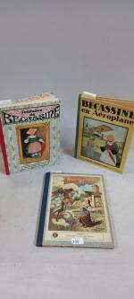 Lot bandes dessinées comprenant : Deux VOLUMES de Bécassine éd...