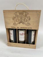 3B rouge Bordeaux St Emilion GC Château Beauséjour 1992. Etiquettes...