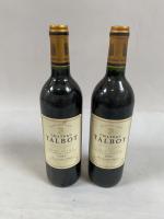 2B rouge Bordeaux Saint Julien Château Talbot GCC 1993. Niveaux...