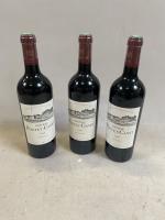 3B Rouge Bordeaux Pauillac Château Pontet-Canet GCC 2006. Niveaux goulots....