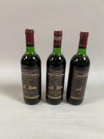 3B rouge Bordeaux Médoc Château Saint-Saturnin cru bourgeois 1982. Niveaux...