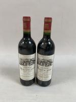 2B rouge Bordeaux Haut-Médoc Château Malescasse cru bourgeois 1990. Niveaux...