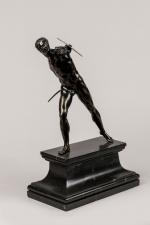 SCULPTURE en bronze : le Gladiateur Borghèse, d'après le modèle...