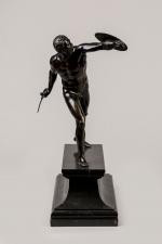 SCULPTURE en bronze : le Gladiateur Borghèse, d'après le modèle...