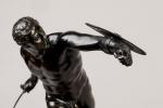 SCULPTURE en bronze : le Gladiateur Borghèse, d'après le modèle...