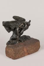 Jean LARRIVE (1875-1928). "Combat de Jacob et de l'Ange". Bronze...