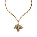 Lucien Emmanuel DUVIVIER - Important COLLIER en or jaune 750/°°...