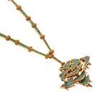 Lucien Emmanuel DUVIVIER - Important COLLIER en or jaune 750/°°...