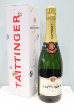 1 BOUTEILLE de CHAMPAGNE TAITTINGER BRUT. Boite.