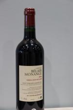 1 BOUTEILLE de vin rouge Château bélair monange saint émilion...